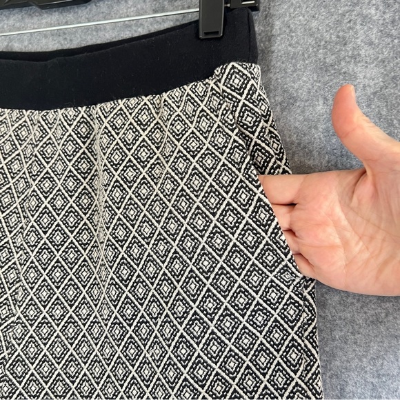 NIKO AND... High Waist Pull On Pants S214TL02AD Black Cream Size Medium - Picture 6 of 13